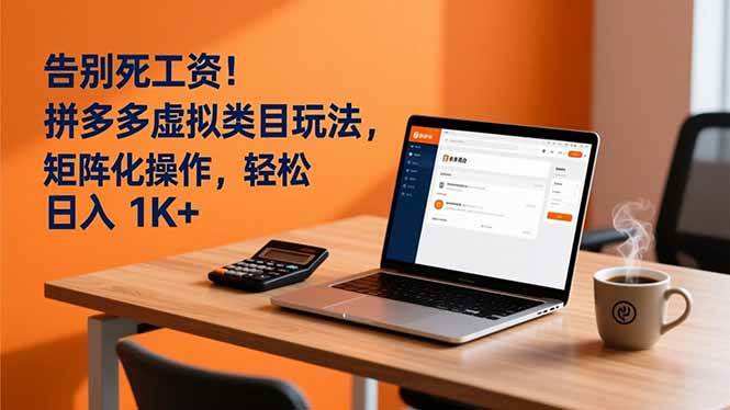 （16943期）告别死工资！拼多多虚拟类目玩法，矩阵化操作，轻松日入 1K+-皓哥创业笔记