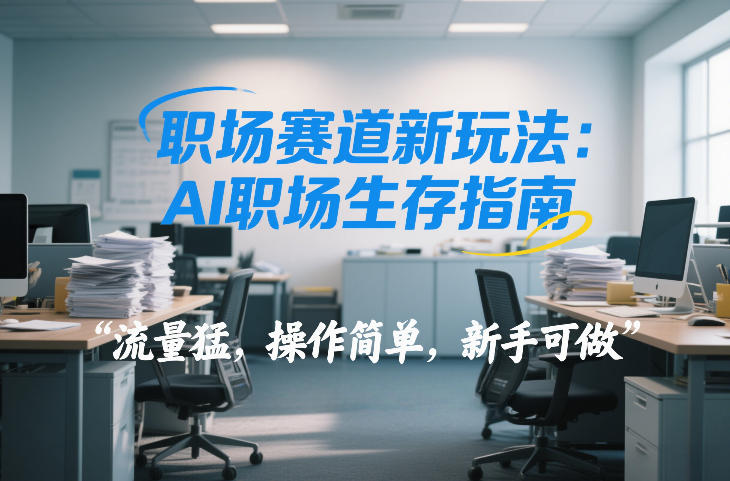 职场赛道新玩法：AI职场生存指南，流量猛，操作简单，新手可做-皓哥创业笔记