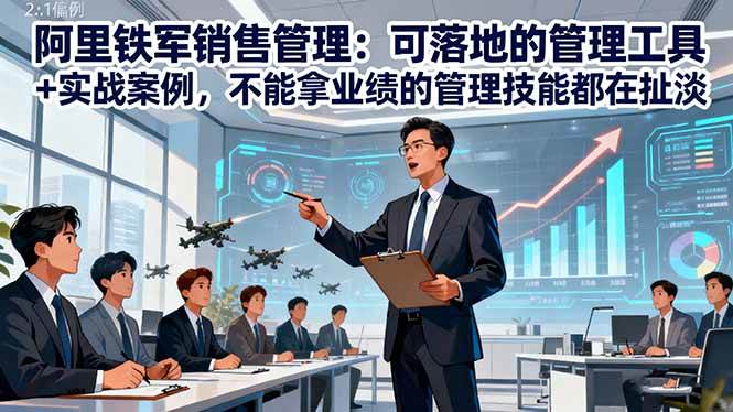 （16436期）阿里铁军销售管理：可落地的管理工具+实战案例，不能拿业绩的管理都在扯淡-皓哥创业笔记