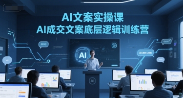 AI文案实操课，AI成交文案底层逻辑训练营-皓哥创业笔记