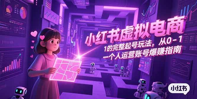 （15230期）小红书虚拟电商，从0-1的完整起号玩法，一个人运营账号爆赚指南-皓哥创业笔记