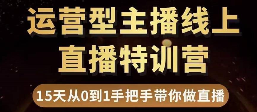 （3285期）慧哥直播电商运营型主播特训营，0基础15天手把手带你做直播带货-皓哥创业笔记