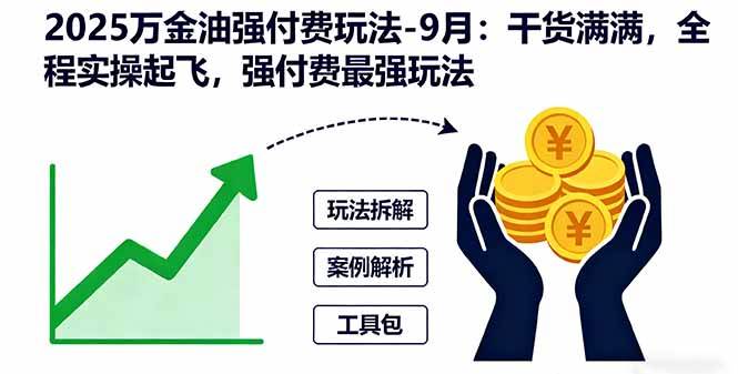 （16202期）2025万金油强付费玩法-9月：干货满满，全程实操起飞，强付费最强玩法-皓哥创业笔记