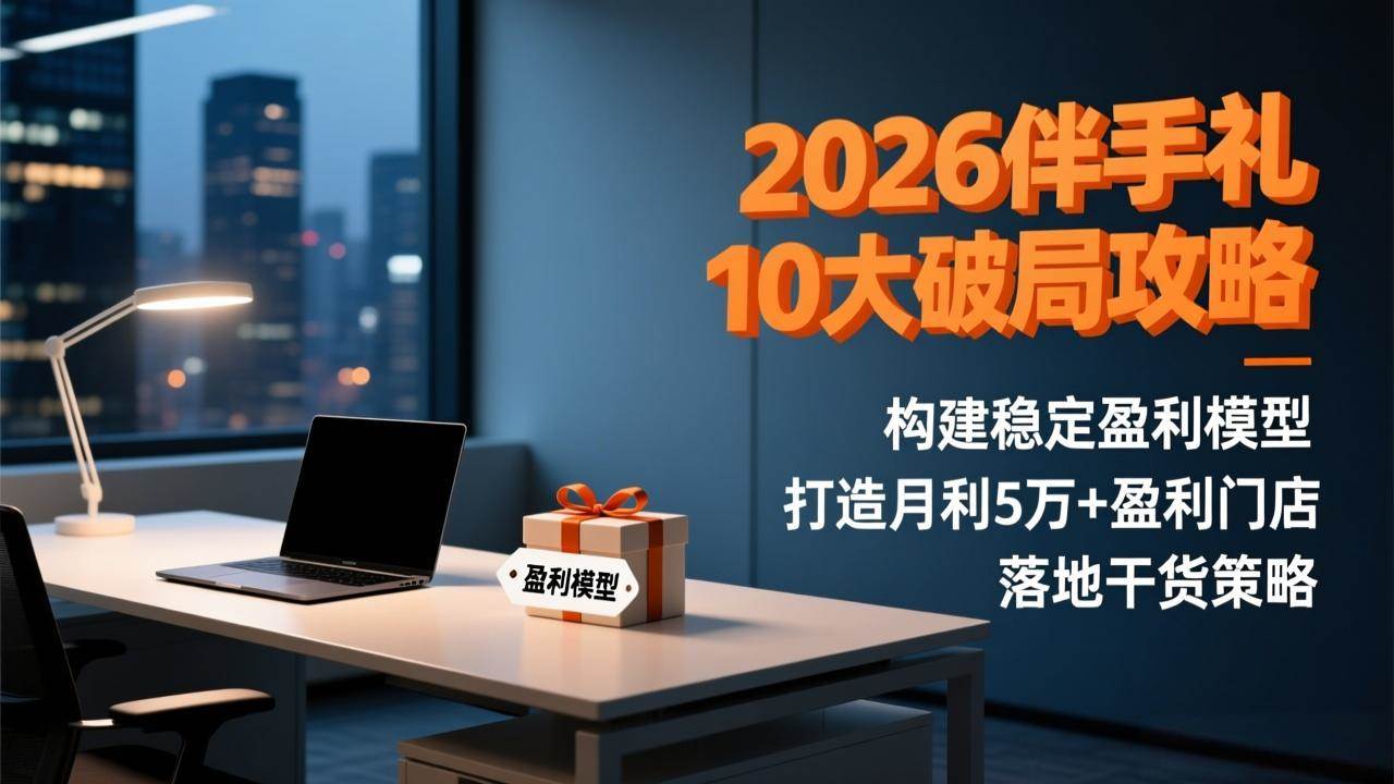 (17191期)2026伴手礼10大破局攻略:构建稳定盈利模型,打造月利5万+盈利门店,落地干货策略-皓哥创业笔记