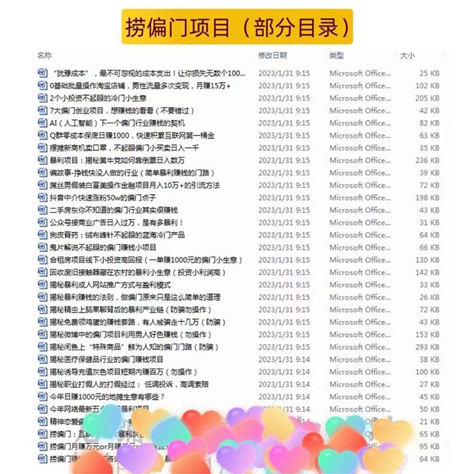 （5750期）千款捞偏门小本创业小项目，总有一款适合你【无水印】-皓哥创业笔记