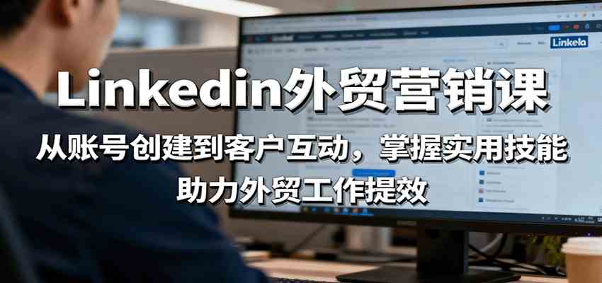 LinkedIn外贸营销课：从账号创建到客户互动，掌握实用技能，助力外贸工作提效-皓哥创业笔记