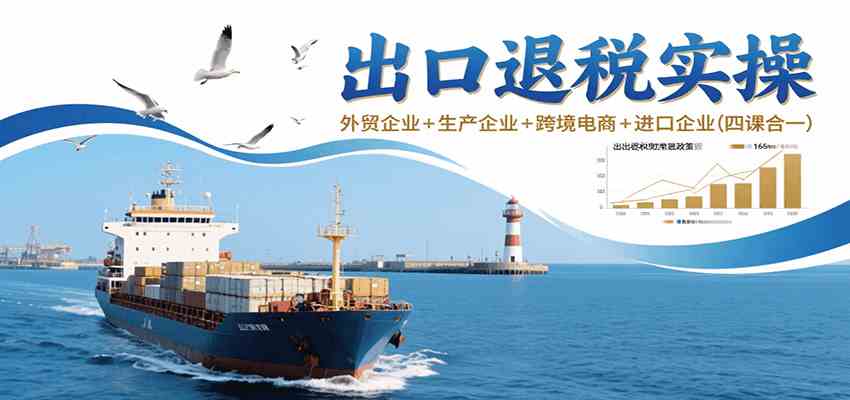 出口退税实操-外贸企业+生产企业+跨境电商+进口企业（四课合一）-皓哥创业笔记