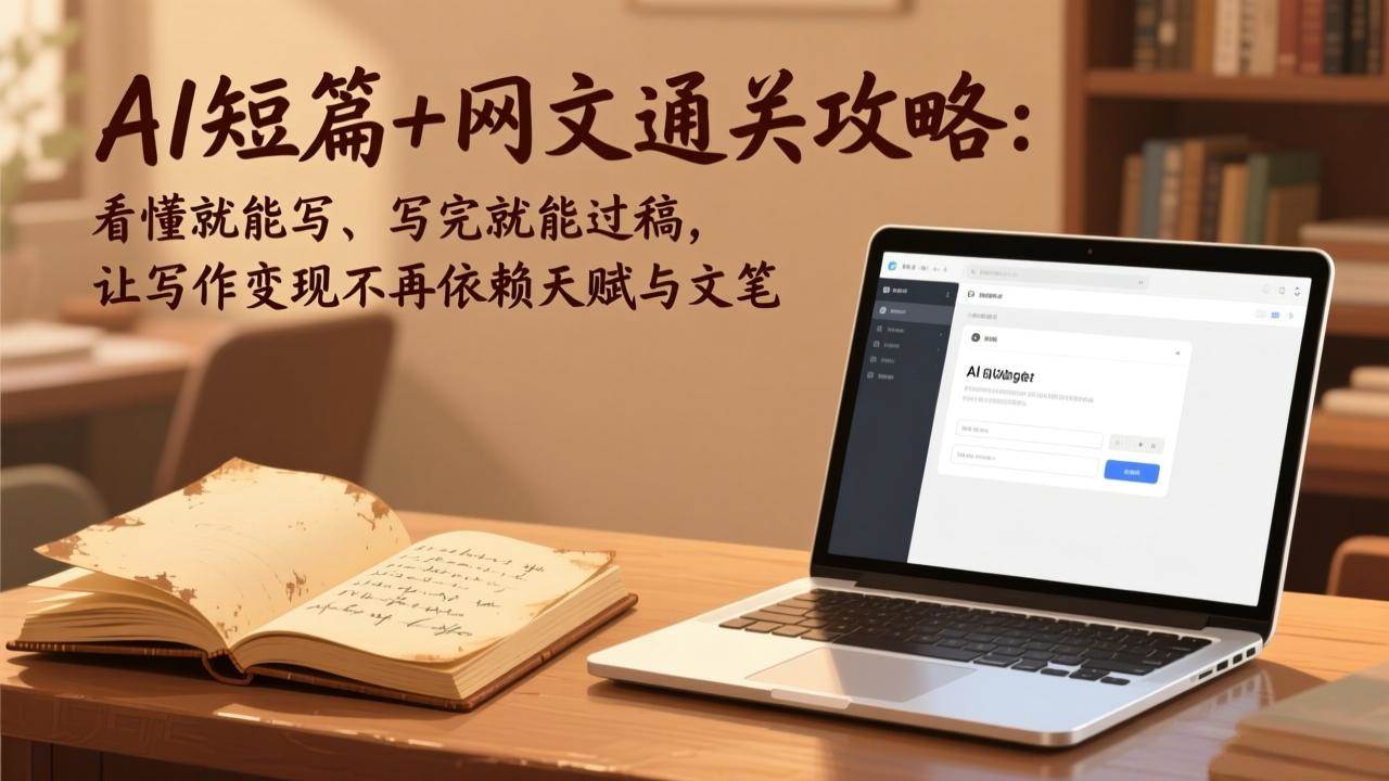 （17515期）AI短篇+网文通关攻略：看懂就能写、写完就能过稿，让写作变现不再依赖天赋与文笔-皓哥创业笔记