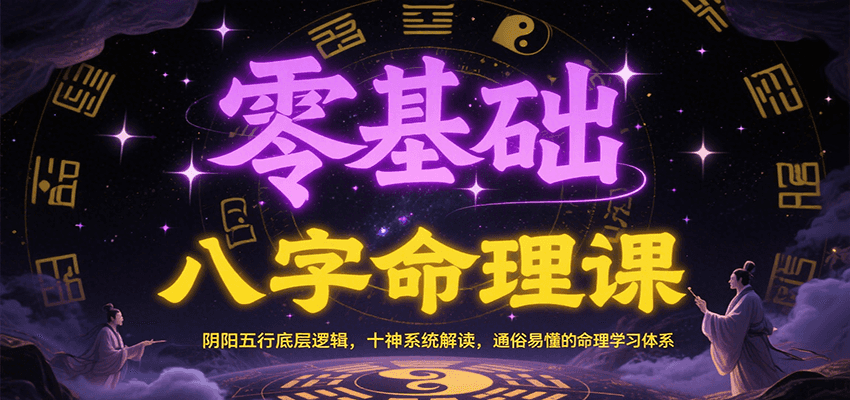 零基础八字命理课：阴阳五行底层逻辑，十神系统解读，通俗易懂的命理学习体系-皓哥创业笔记