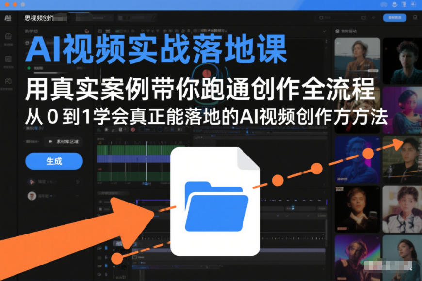 AI视频实战落地课，用真实案例带你跑通创作全流程，从0到1学会真正能落地的AI视频创作方法-皓哥创业笔记