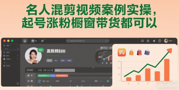 名人混剪视频案例实操，起号涨粉橱窗带货都可以-皓哥创业笔记