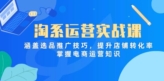 （14427期）淘系运营实战课，涵盖选品推广技巧，提升店铺转化率，掌握电商运营知识-皓哥创业笔记