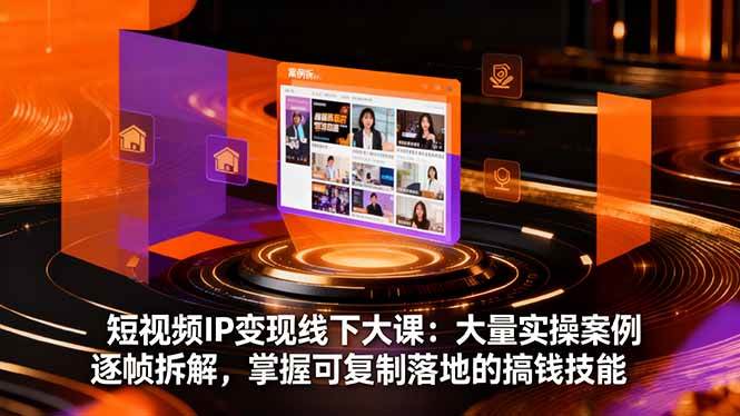 （16410期）短视频IP变现线下大课：大量实操案例逐帧拆解，掌握可复制落地的搞钱技能-皓哥创业笔记