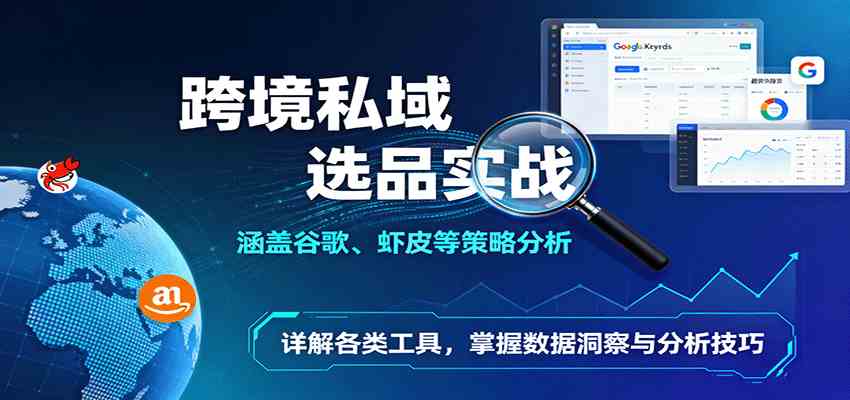 跨境私域选品实战:涵盖谷歌、虾皮等策略分析,详解各类工具,掌握数据洞察与分析技巧-皓哥创业笔记