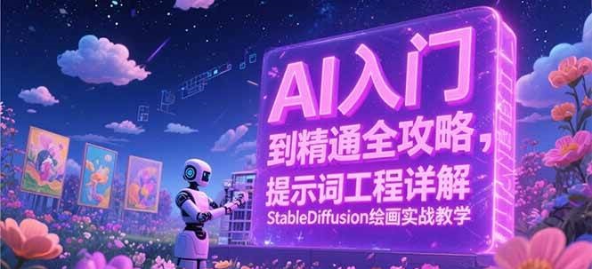 AI入门到精通全攻略，提示词工程详解，StableDiffusion绘画实战教学-皓哥创业笔记