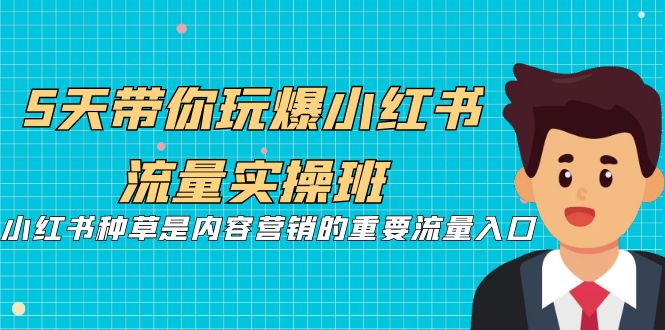 （7041期）5天带你玩爆小红书流量实操班，小红书种草是内容营销的重要流量入口-皓哥创业笔记