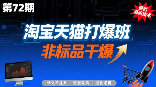 淘宝天猫打爆班原创高阶技术第72期，非标品干爆-皓哥创业笔记