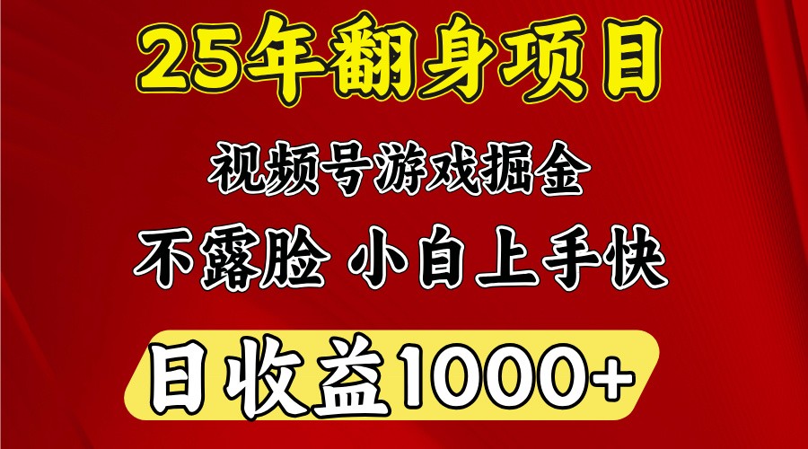 一天收益1000+ 25年开年落地好项目-皓哥创业笔记