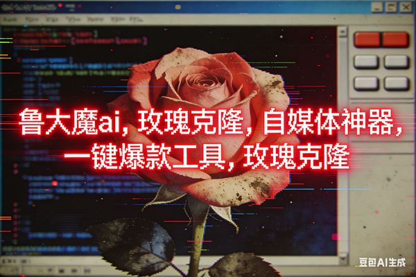 （16971期）ai鲁大魔，自媒体必备的软件，玫瑰克隆神器，一键爆款，详细教程-皓哥创业笔记