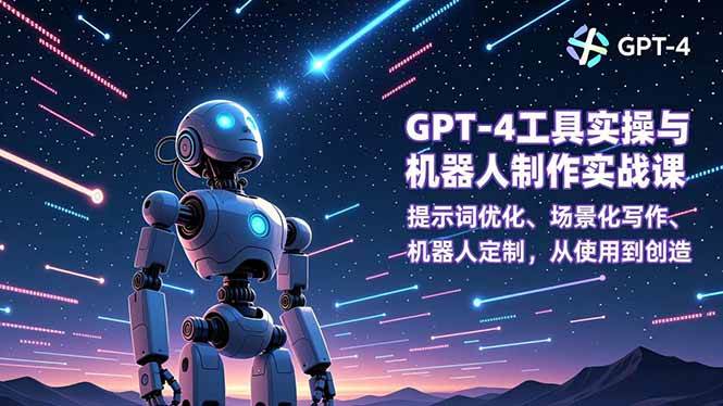 （16837期）GPT-4工具实操与机器人制作实战课：提示词优化、场景化写作、机器人定制，从使用到创造-皓哥创业笔记