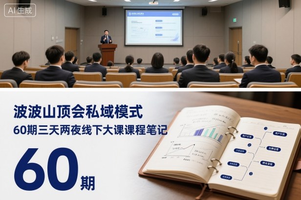 波波山顶会私域模式60期三天两夜线下大课课程笔记（文档）-皓哥创业笔记