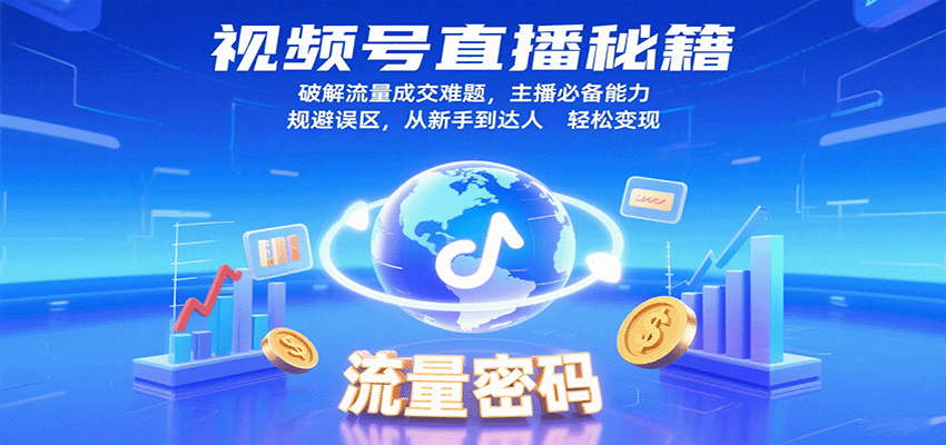 视频号直播秘籍，破解流量成交难题，主播必备能力，规避误区，从新手到达人轻松变现-皓哥创业笔记