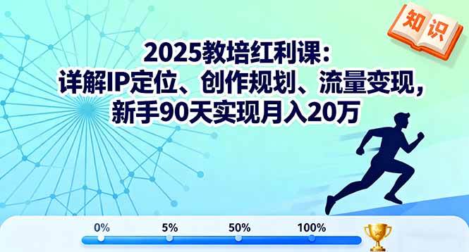 （16178期）2025教培红利课：详解IP定位、创作规划、流量变现，新手90天实现月入20万-皓哥创业笔记