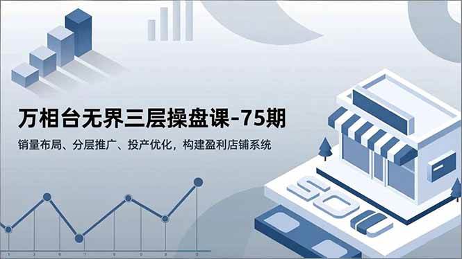 （16769期）万相台无界三层操盘课-75期，销量布局、分层推广、投产优化，构建盈利店铺系统-皓哥创业笔记