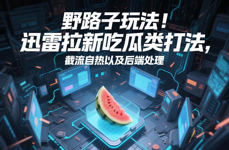 野路子玩法！迅雷拉新吃瓜类打法，截流自热以及后端处理-皓哥创业笔记