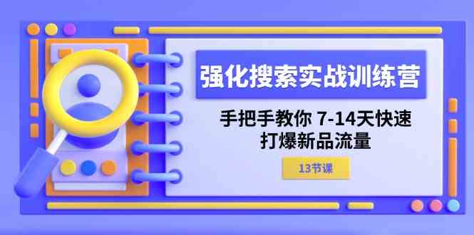 强化搜索实战训练营,手把手教你7-14天快速打爆新品流量(13节课)-皓哥创业笔记