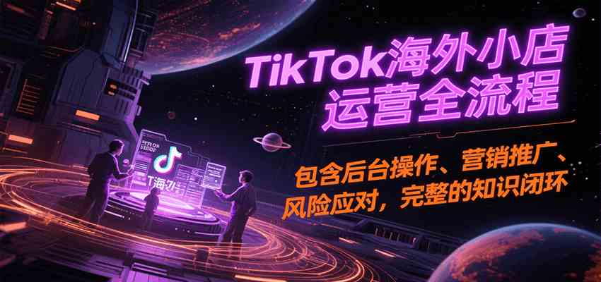 TikTok海外小店运营全流程，包含后台操作、营销推广、风险应对，完整的知识闭环-皓哥创业笔记