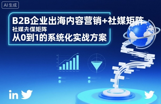 B2B企业出海内容营销+社媒矩阵，从0到1的系统化实战方案-皓哥创业笔记