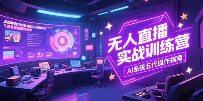 （15315期）无人直播实操训练营，从设备搭建到话术，AI系统五代操作指南(7月更新)-皓哥创业笔记
