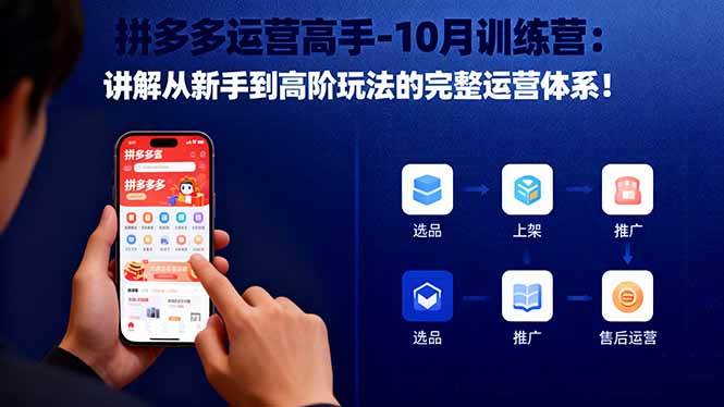 （16448期）拼多多运营高手-10月训练营：讲解从新手到高阶玩法的完整运营体系！-皓哥创业笔记