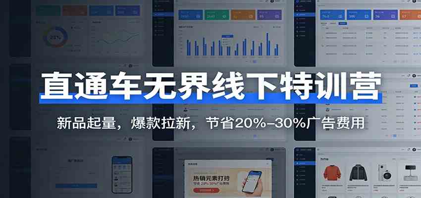 直通车无界线下特训营：新品起量，爆款拉新，节省20%-30%广告费用-皓哥创业笔记