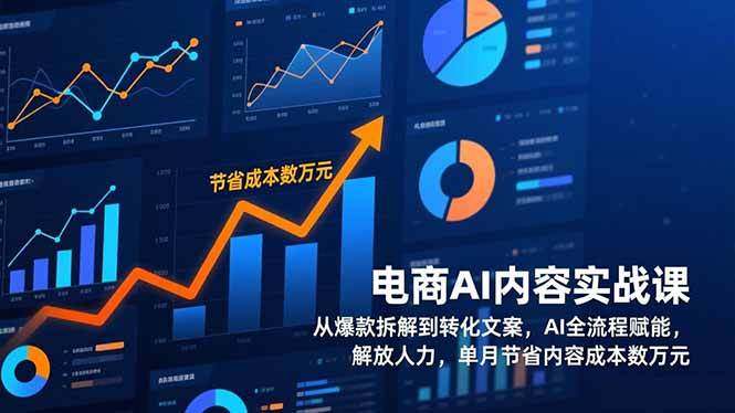 （17061期）电商AI内容实战课，从爆款拆解到转化文案，AI全流程赋能，解放人力，单月节省内容成本数万元-皓哥创业笔记