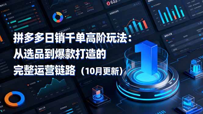 （16404期）拼多多日销千单高阶玩法：从选品到爆款打造的完整运营链路（10月更新）-皓哥创业笔记
