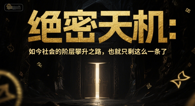 付费文章:绝密天机:如今社会的阶层攀升之路,也就只剩这么一条了-皓哥创业笔记
