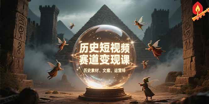 （15386期）历史短视频赛道变现课，百集素材库应用，文案剪辑技巧，账号运营全案-皓哥创业笔记