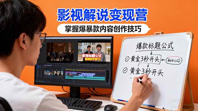 （16348期）影视解说变现营：通过30+实战案例爆款内容创作技巧，掌握影视解说盈利密码-皓哥创业笔记