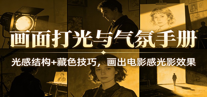 画面打光与气氛手册：光感结构+藏色技巧，画出电影感光影效果-皓哥创业笔记
