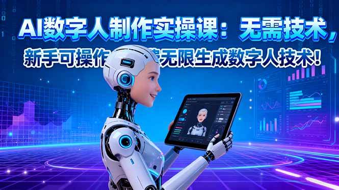（16376期）AI数字人制作实操课：无需技术，新手可操作，免费无限生成数字人技术！-皓哥创业笔记