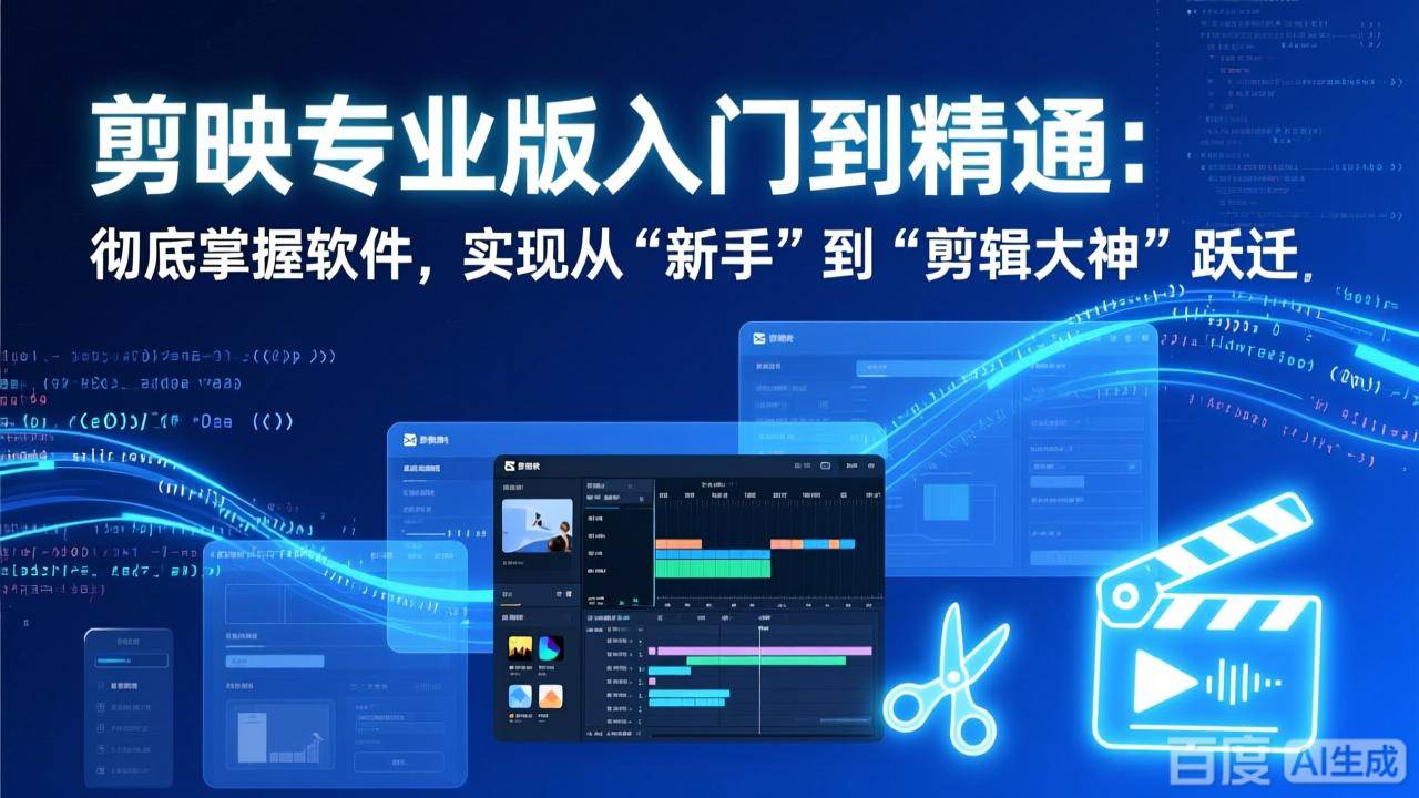 （17321期）剪映专业版入门到精通：彻底掌握软件，实现从“新手”到“剪辑大神”跃迁-皓哥创业笔记