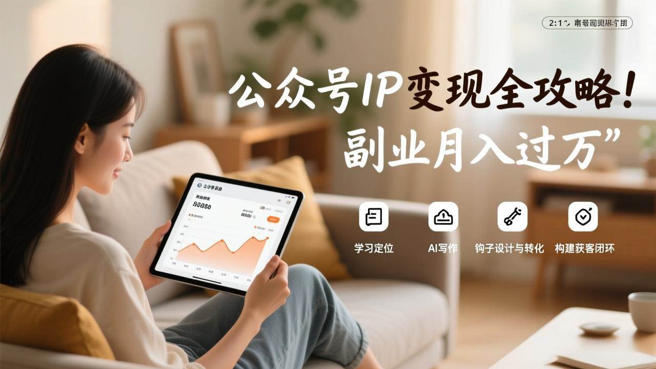 （17275期）公众号IP变现全攻略，学习定位、AI写作、钩子设计与转化，构建获客闭环，副业月入过万-皓哥创业笔记