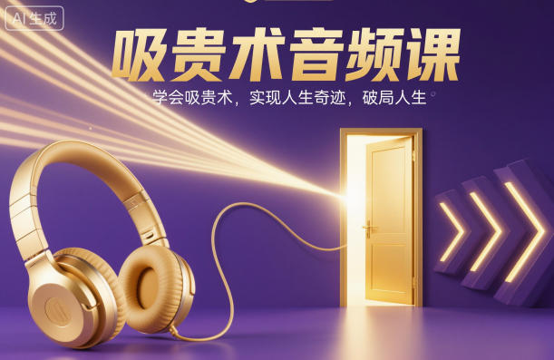 吸贵术音频课,学会吸贵术,实现人生奇迹,破局人生-皓哥创业笔记