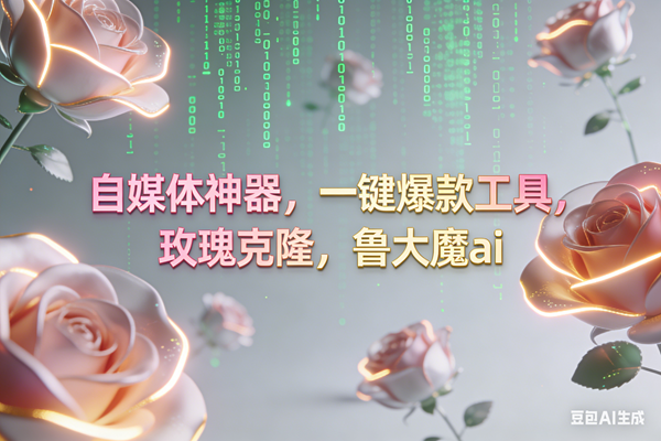 （16957期）ai鲁大魔，自媒体必备的软件，玫瑰克隆神器，一键爆款，详细教程-皓哥创业笔记