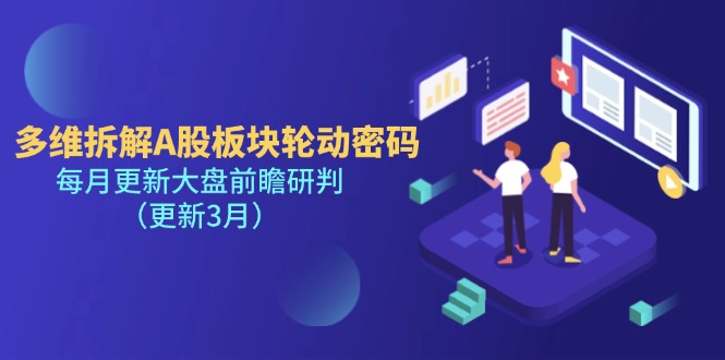 （14213期）多维拆解A股板块轮动密码，每月更新大盘前瞻研判（更新3月）-皓哥创业笔记