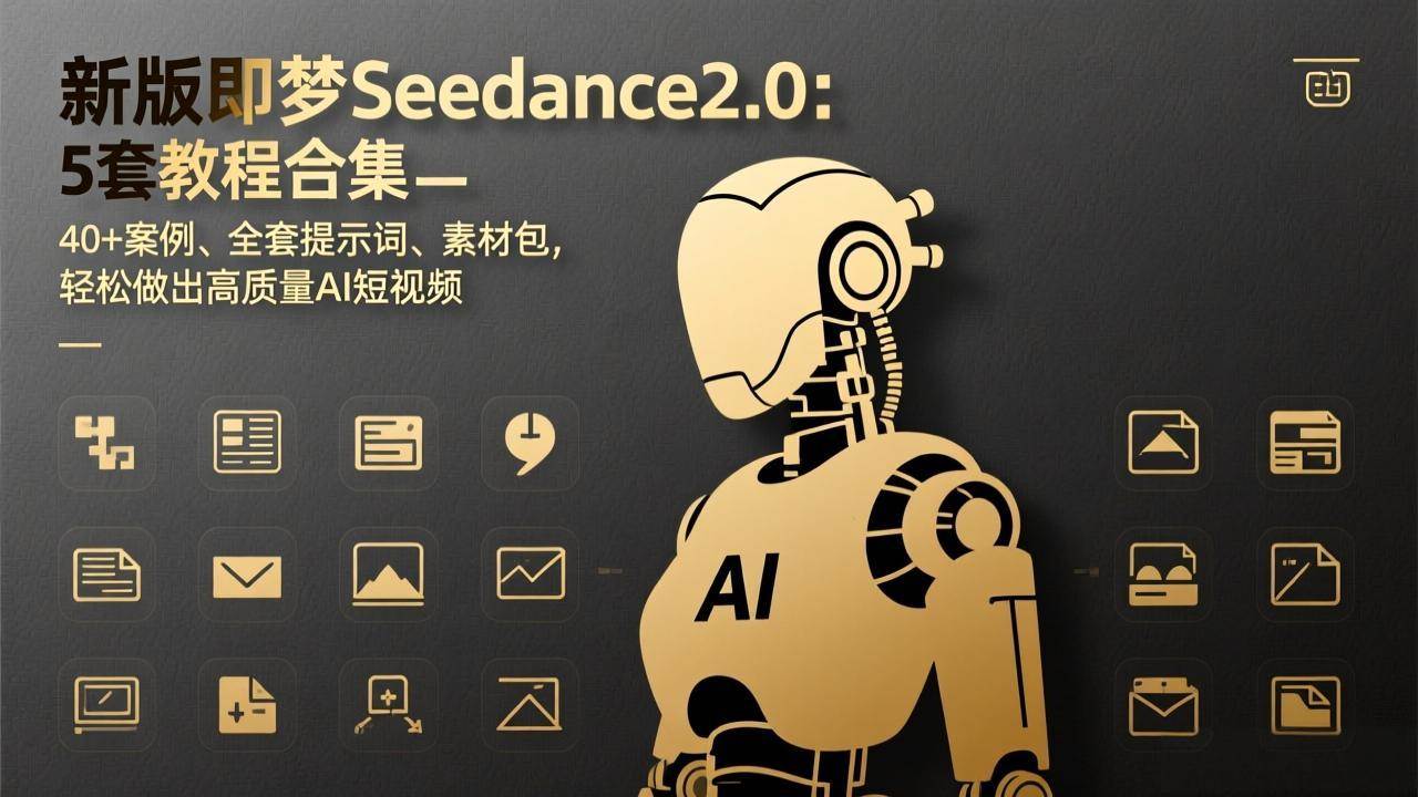 （17398期）新版即梦Seedance2.0：5套教程合集，40+案例、全套提示词、素材包，轻松做出高质量AI短视频-皓哥创业笔记
