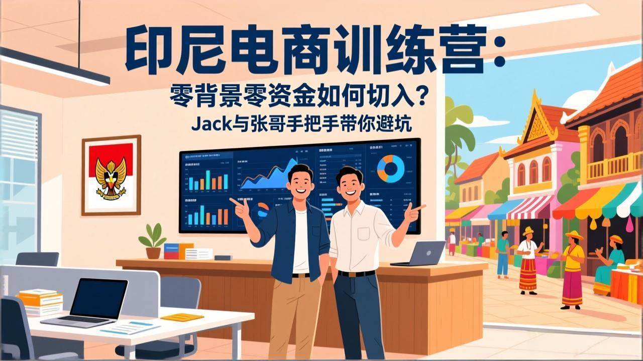 （17533期）印尼电商训练营：零背景零资金如何切入？Jack与张哥手把手带你避坑-皓哥创业笔记