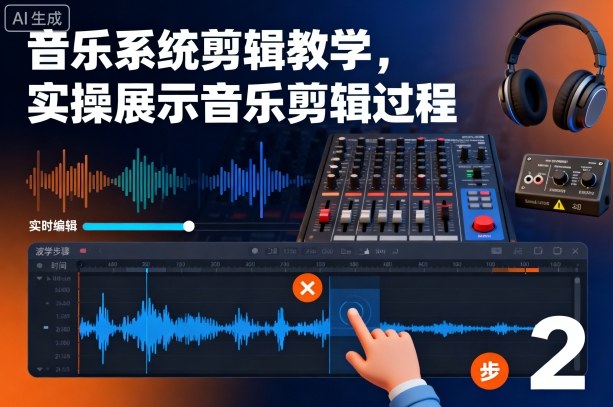 音乐系统剪辑教学，实操展示音乐剪辑过程-皓哥创业笔记